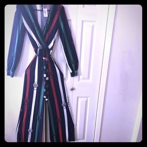 Navy Buckle Jumpsuit